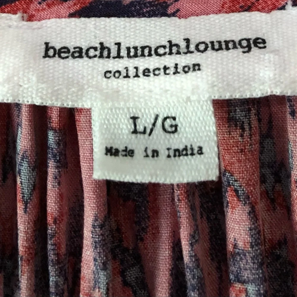 BeachLunchLounge Collection Long Sleeve Ladies Tunic Top Size Large.
